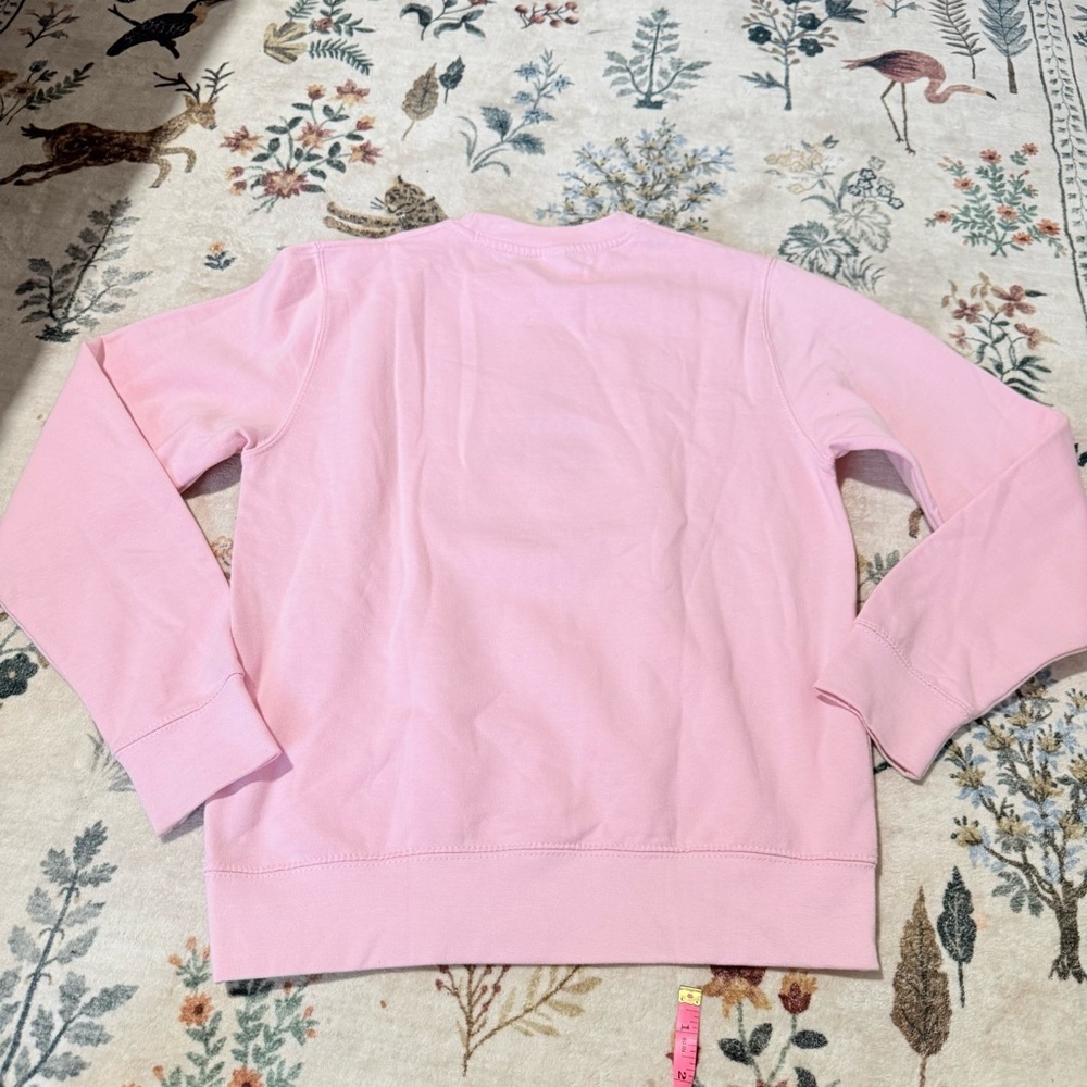 Pink Graphic Sweatshirt with Castle Design embroidered XS - Picture 3 of 7
